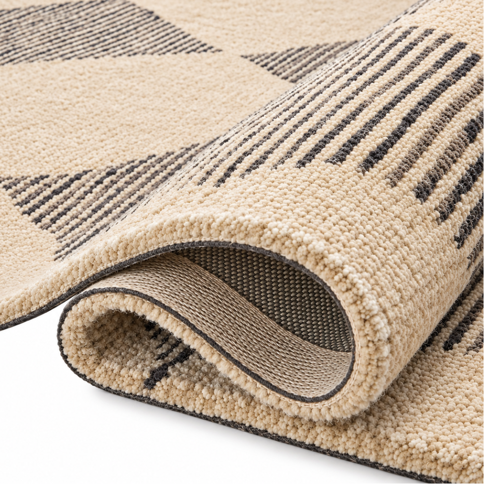 Chris Loves Julia x Loloi Francis Wool Beige / Charcoal Rug