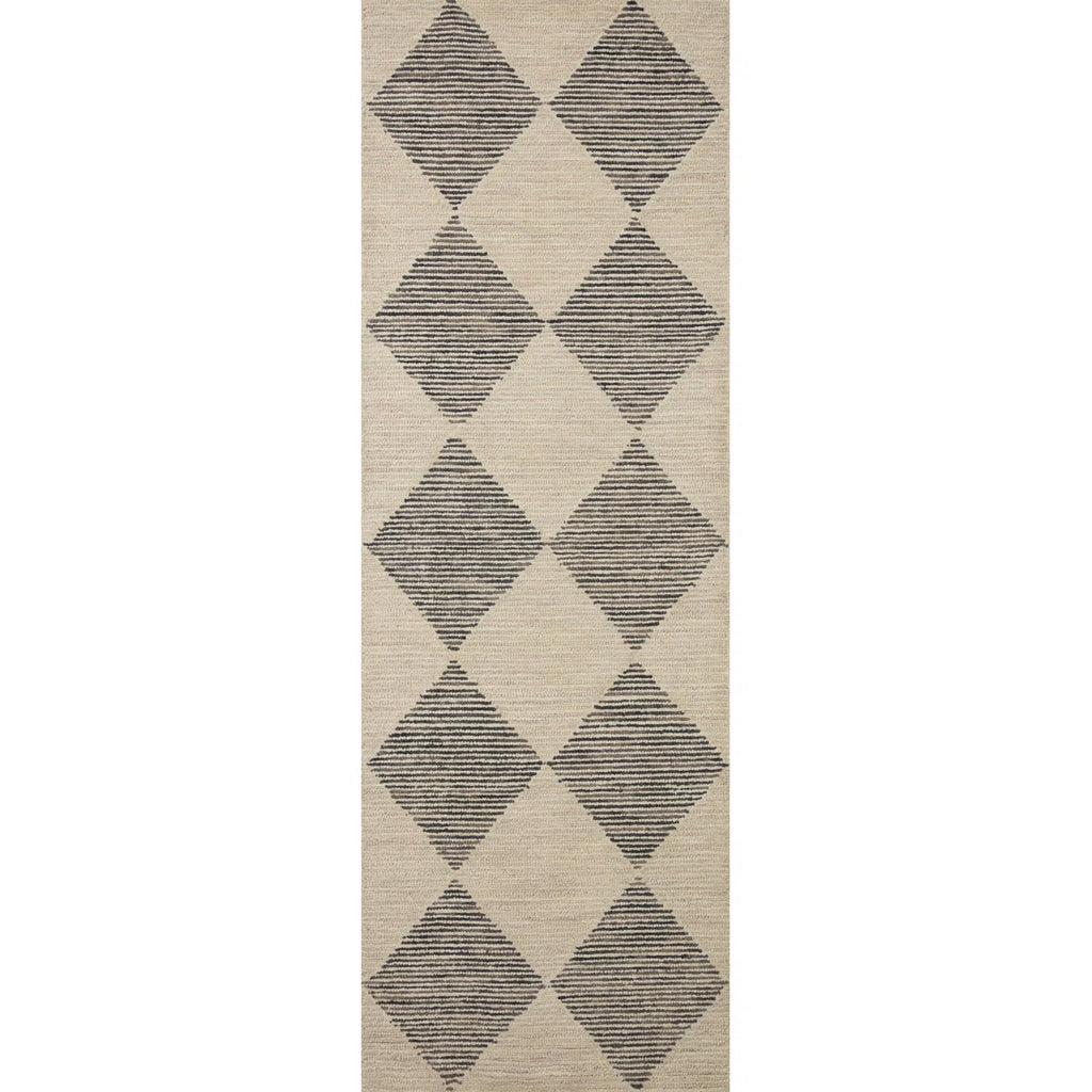 Chris Loves Julia x Loloi Francis Wool Beige / Charcoal Rug