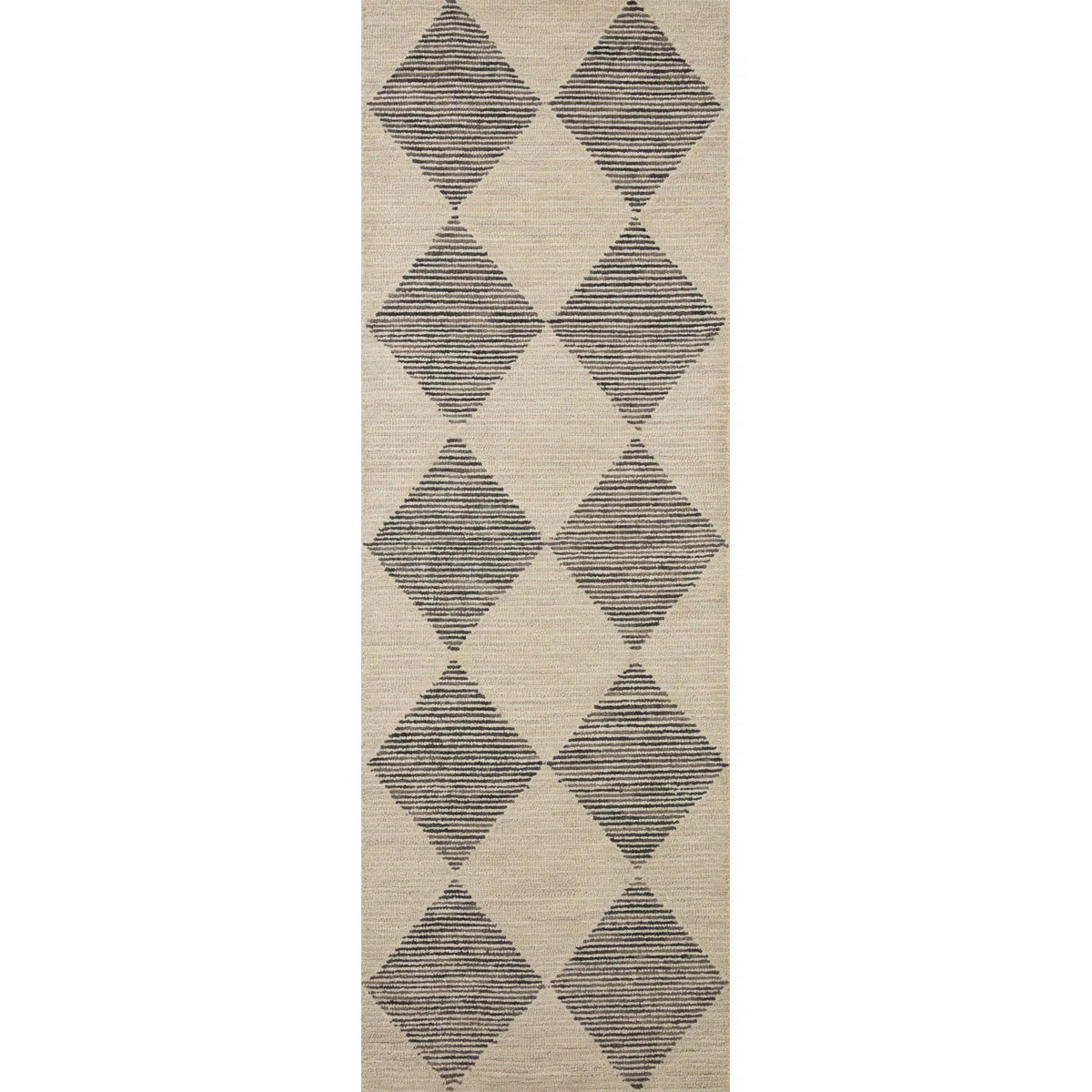Chris Loves Julia x Loloi Francis Wool Beige / Charcoal Rug