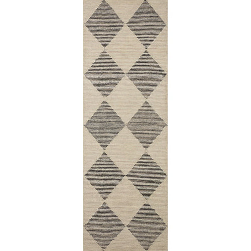 Chris Loves Julia x Loloi Francis Wool Beige / Charcoal Rug
